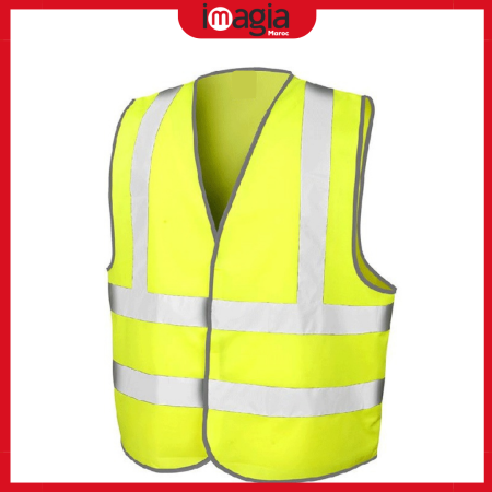 gilet de sécurité fluorescent jaune