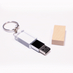 Clé USB cristal bois personnalisée Maroc