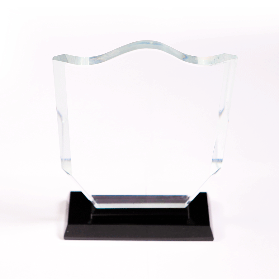 Trophée personnalisé en cristal