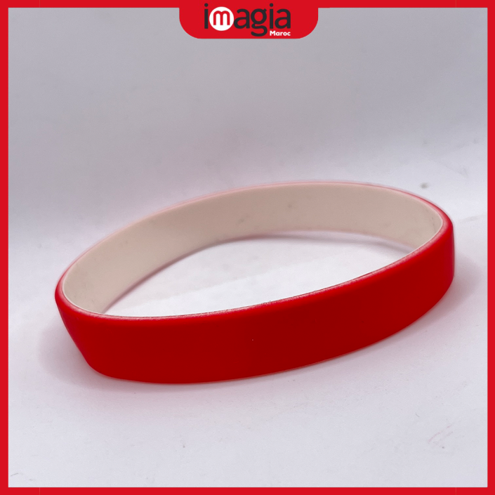 Bracelet silicone rouge Maroc